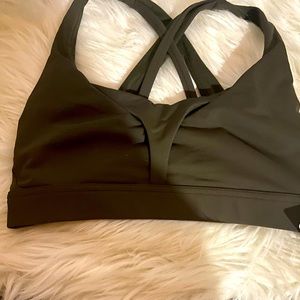 LuluLemon Olive Green Sports Bra